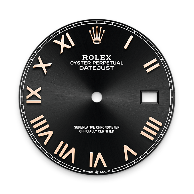 Bright black dial