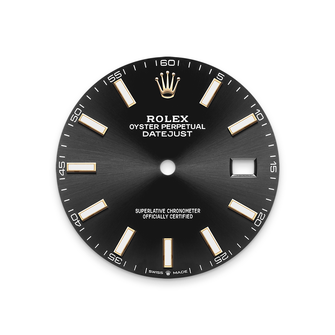 Bright black dial