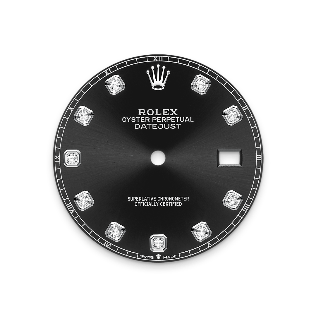 Bright black dial