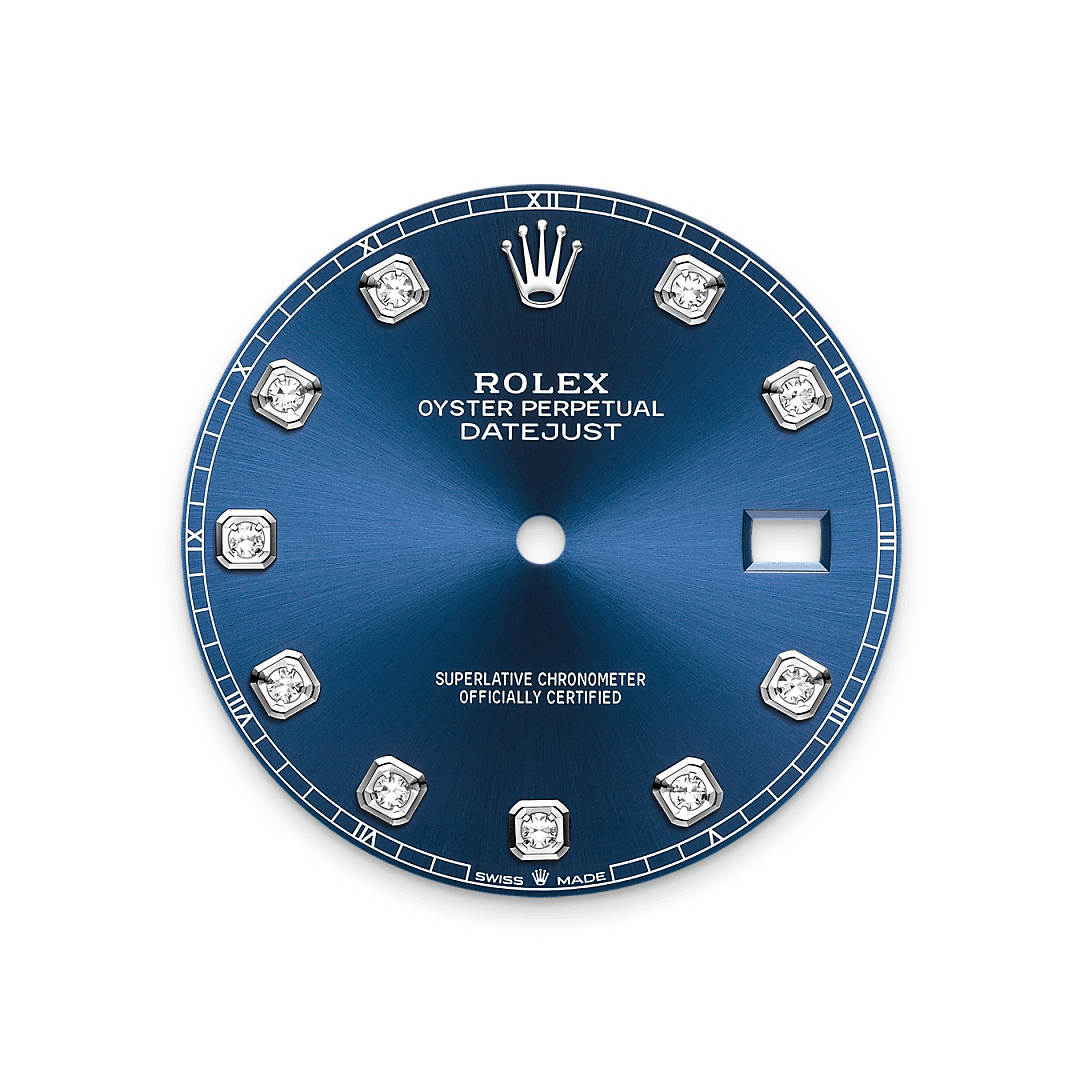 Bright blue dial