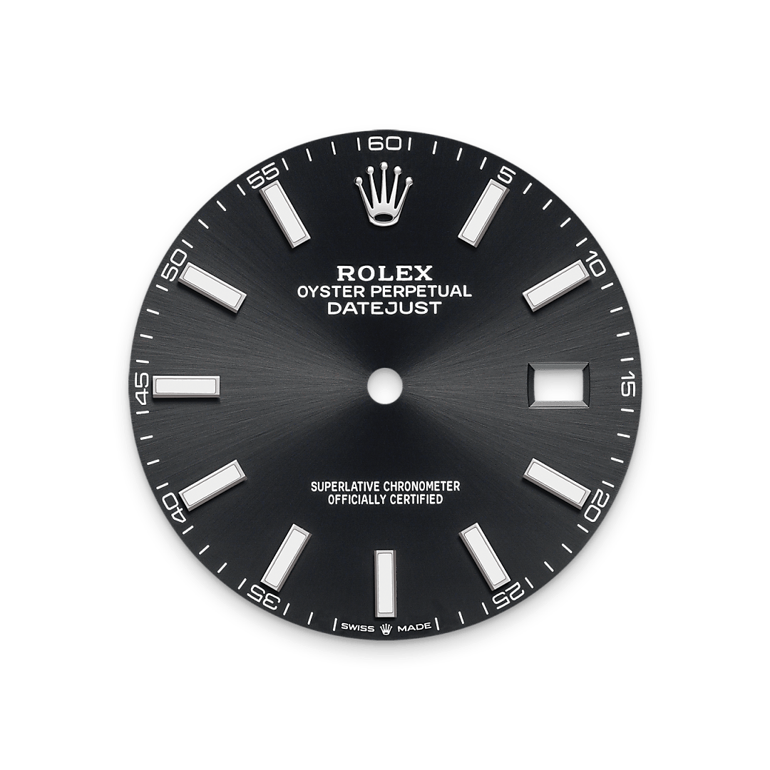 Bright black dial