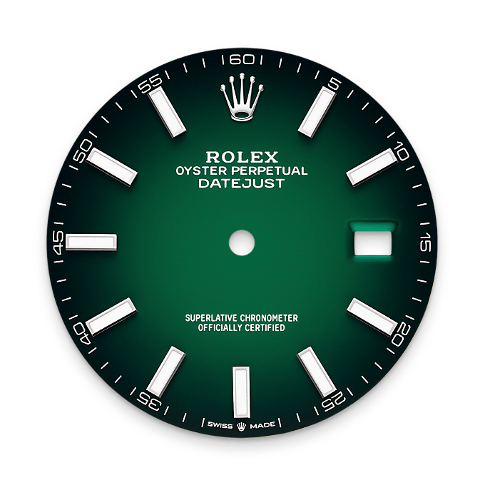 Green ombré dial