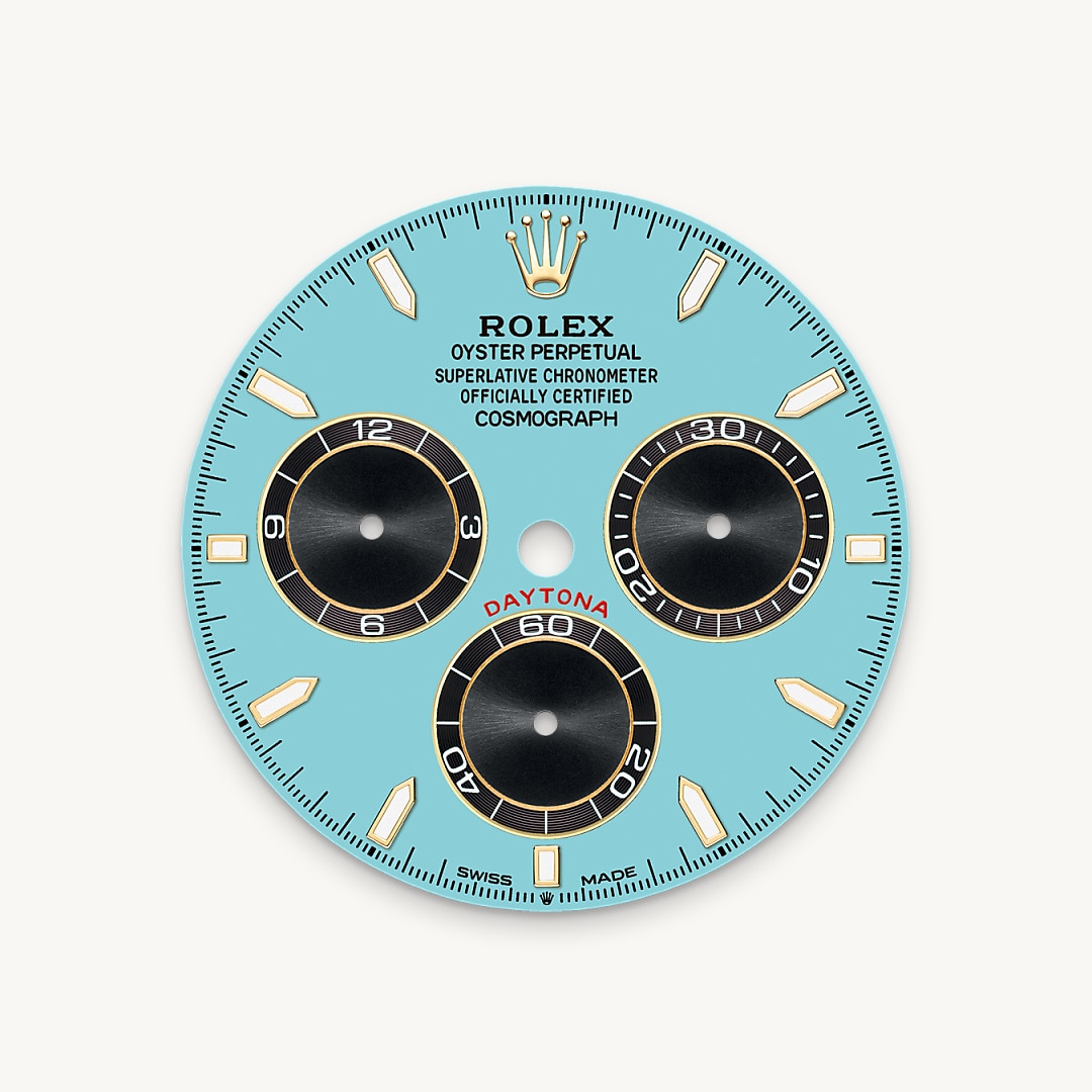 Turquoise blue dial