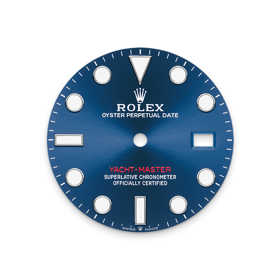 Bright blue dial