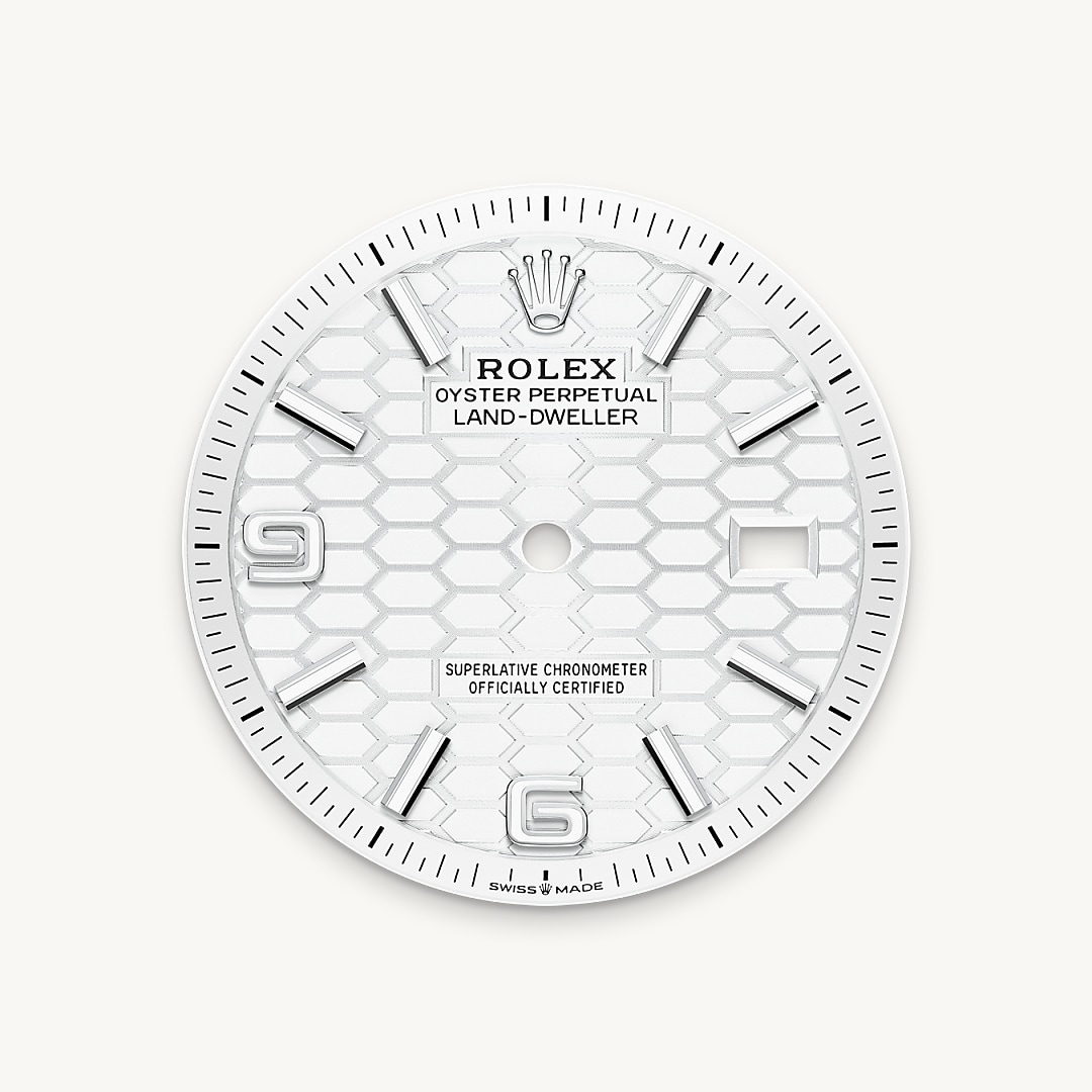 Intense white dial