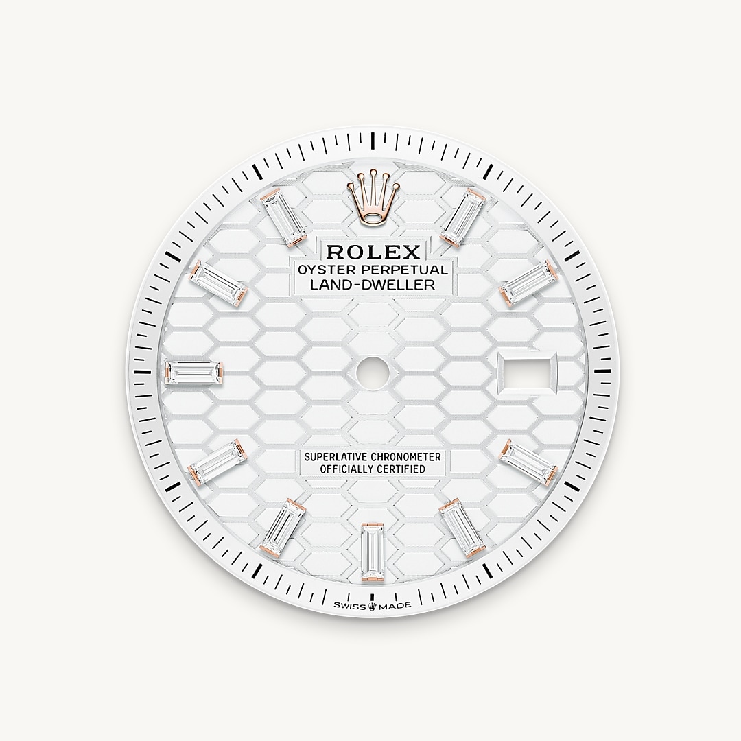Intense white dial
