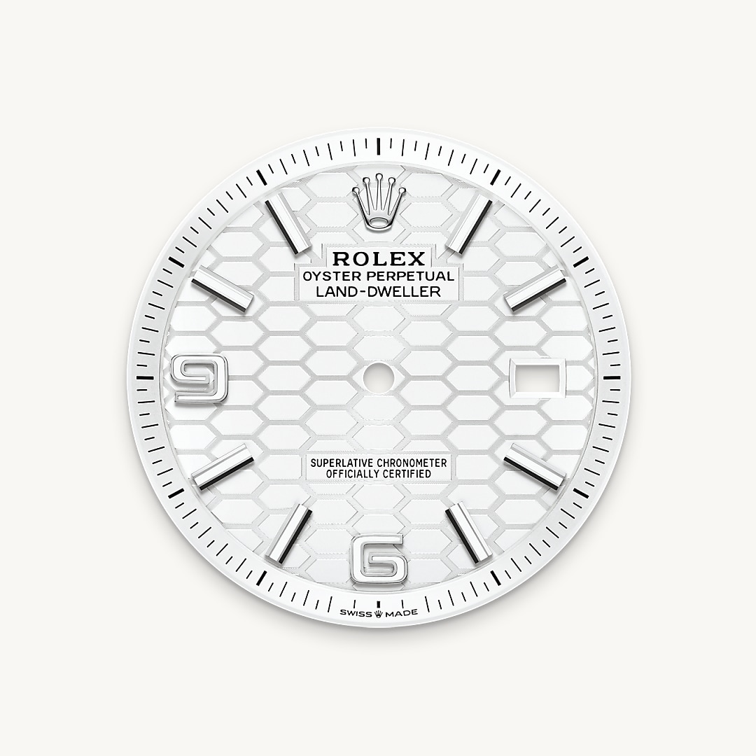 Intense white dial