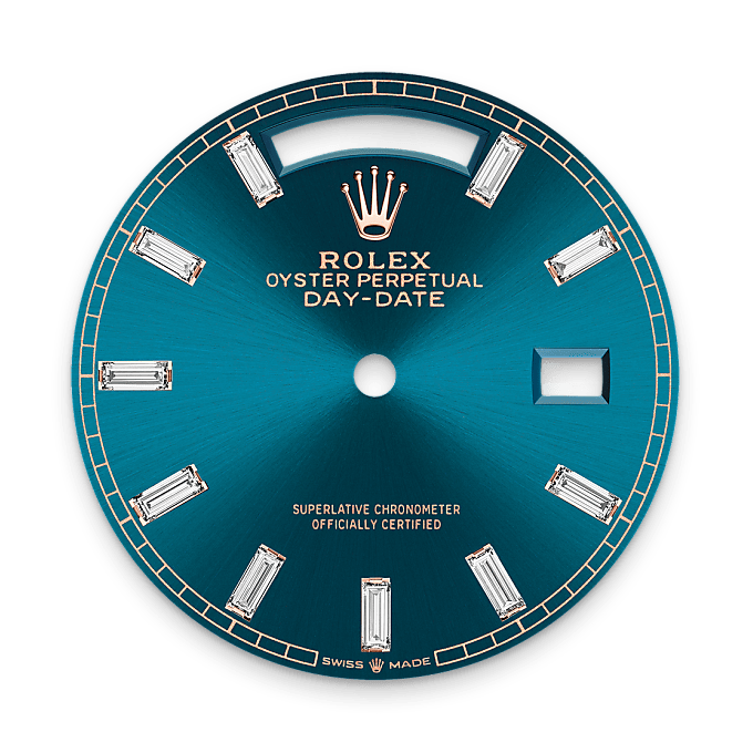 Blue-green dial