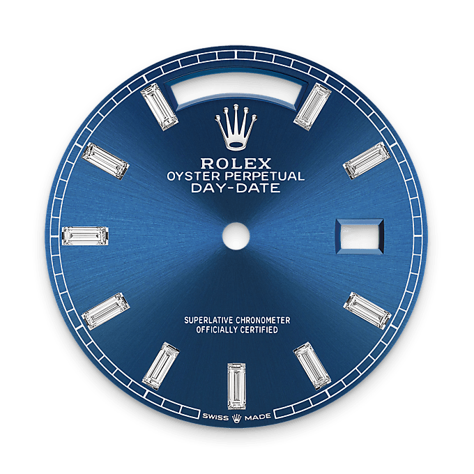Bright blue dial