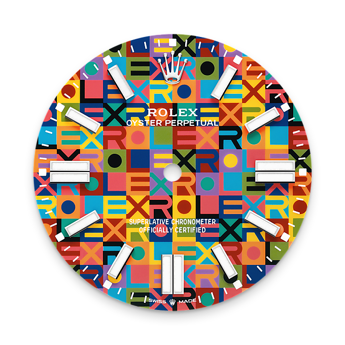 Multicoloured dial
