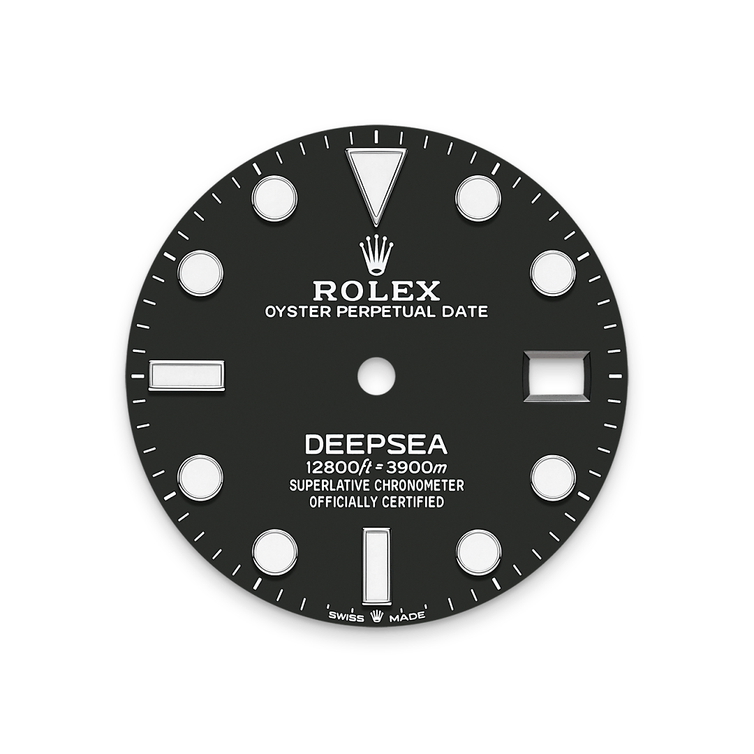 Intense black dial