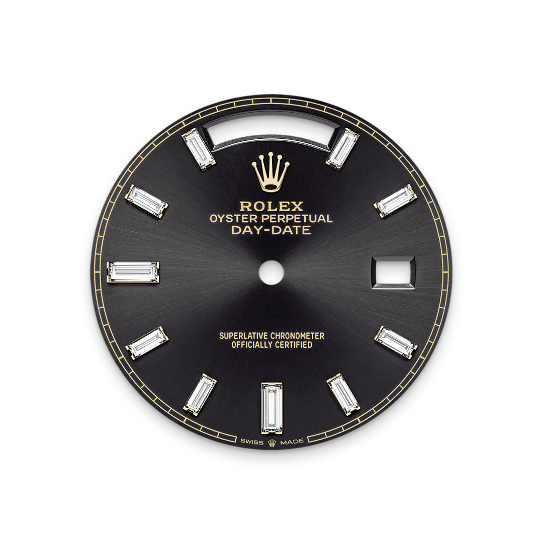 Bright black dial