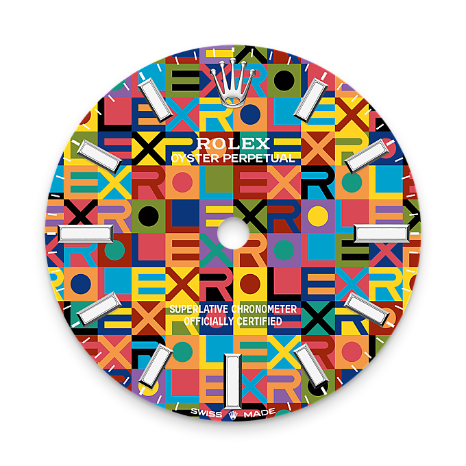 Multicoloured dial