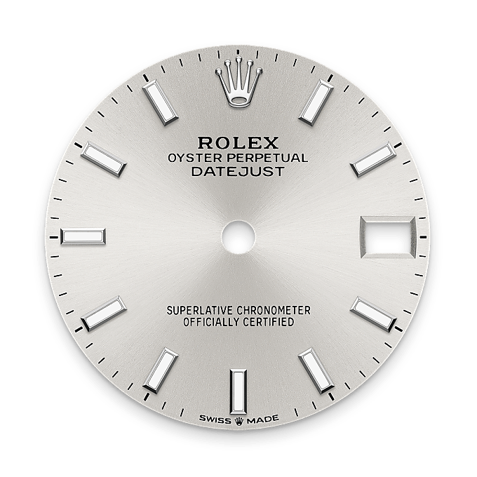 Silver dial