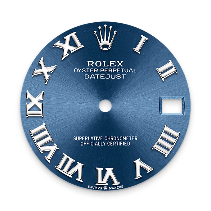Bright blue dial
