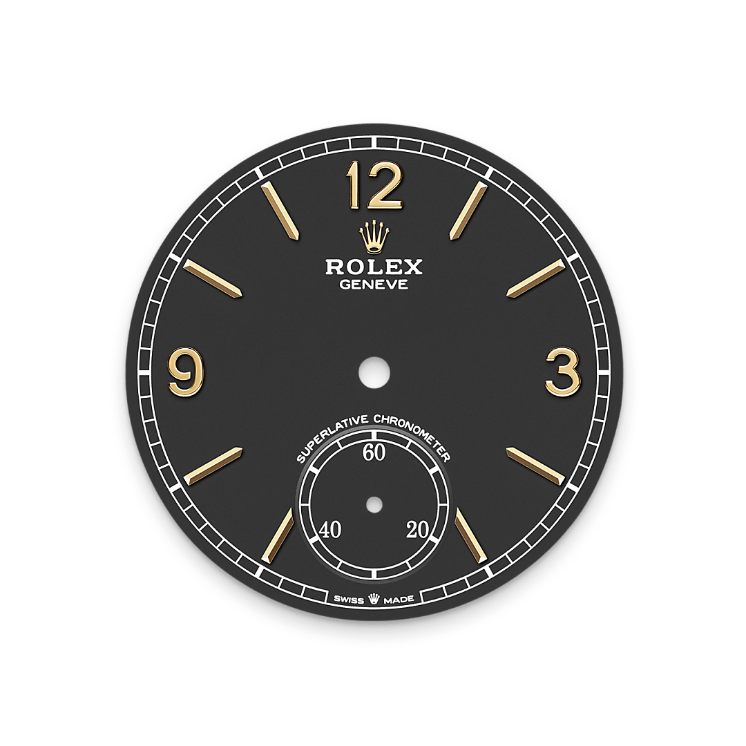Intense black dial