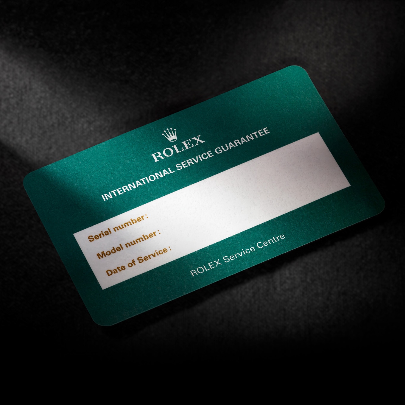 Rolex international guarantee discount card