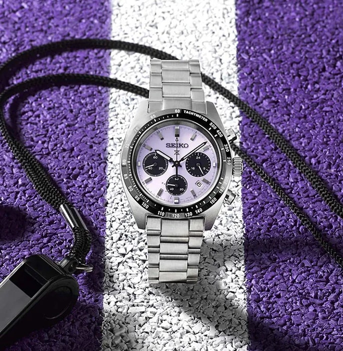 Seiko Prospex Speedtimer 2025 Tokyo World Athletics Championships Limited Edition 39mm Unisex Watch Purple