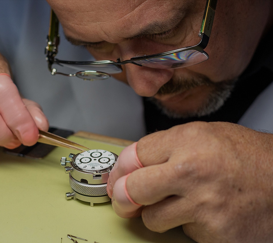 Image of Mayors colleague servicing Rolex watch