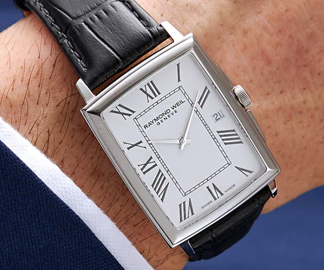 Raymond weil best sale silver watch