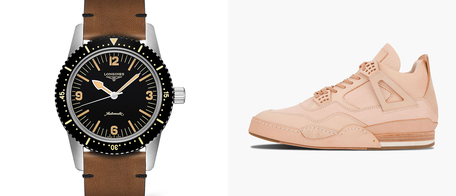 Longines Skin Diver Watch paired with Hender Scheme MIP-10